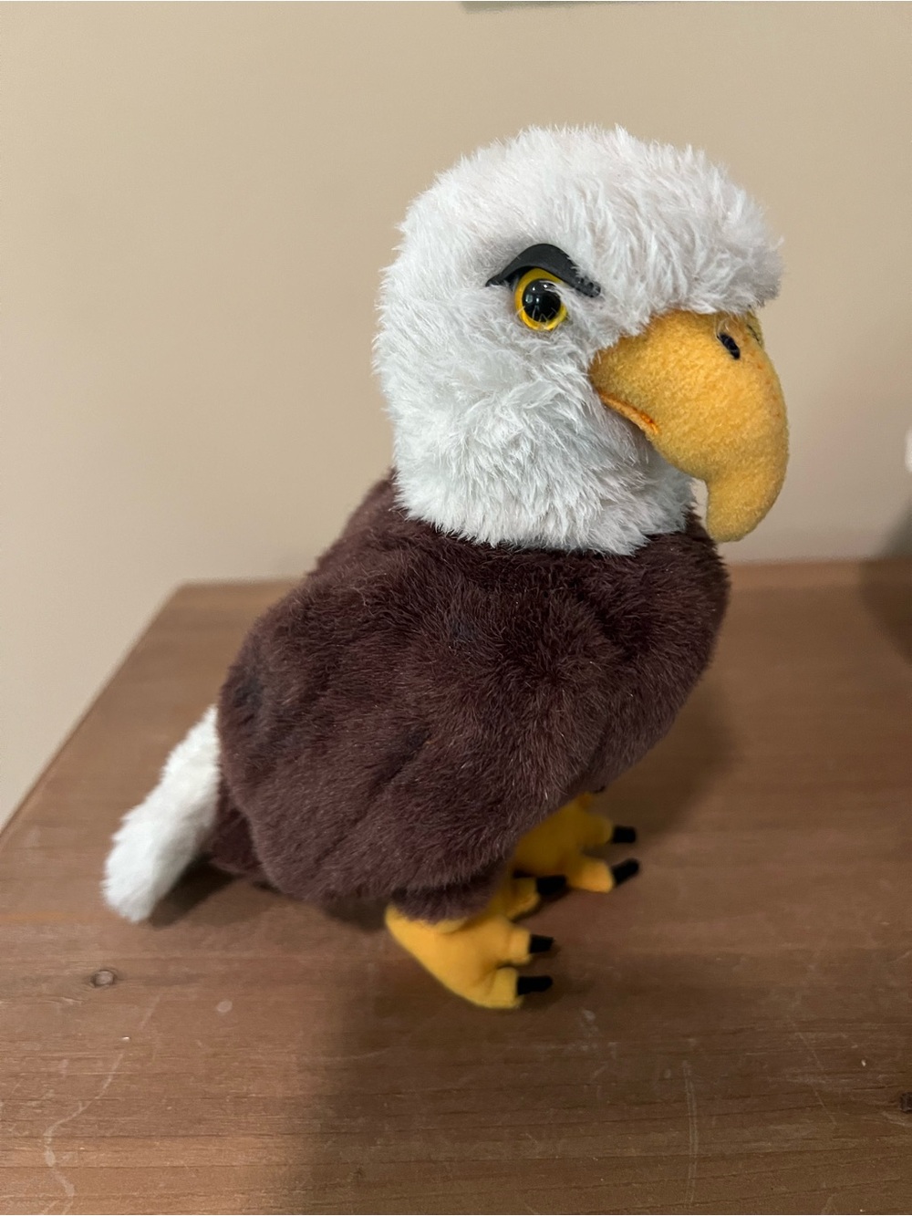 New Vintage 1999 RBI Little Ike Bald Eagle Plush Stuffed Animal 7” Tall
